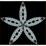 Checkered Flower Shape 8