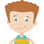 Cartoon Boys Square Free SVG