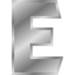 Effect Letters alphabet silver