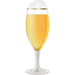 Glass of beer vector image