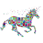 Chromatic Checkered Crystalline Magical Unicorn