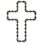 Chromatic DNA Helix Cross