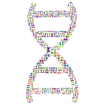 Chromatic DNA Helix Fractal No Background