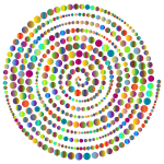 Circles Spiral Prismatic 3 No Background