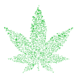 Circular Marijuana Leaf II