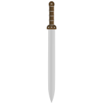 Vector clip art of long Viking sword