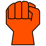 Clenched fist icon