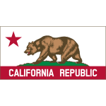 Clipart California Banner 2 Thin Border