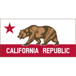 California Republic banner vector clip art