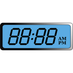 Digital LCD clock vector image