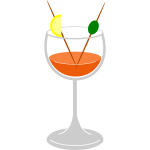 Cocktail drink vector image