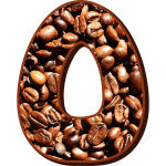 O letter with beans