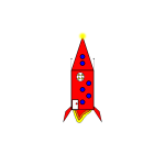Comic rocket image