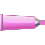 Vector illustration of pink colour tube
