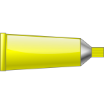 Vector graphics of yellow colour tube