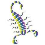 Colorful Abstract Tribal Scorpion 9