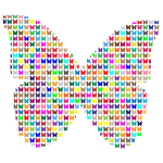 Colorful fractal butterfly
