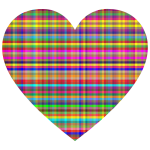 Colorful Checkered Heart