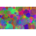Colorful Circles Background With Strokes