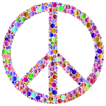 Colorful Circles Peace Sign 13