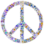 Colorful Circles Peace Sign 16 Variation 3