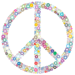 Colorful Circles Peace Sign 4