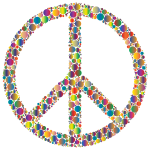 Colorful Circles Peace Sign 5