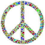 Colorful Circles Peace Sign 6