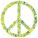 Colorful Circles Peace Sign 9