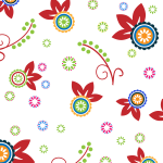 Colorful Floral Pattern Background 2