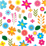 Colorful Floral Pattern Background 3