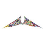 Colorful Geometric Angel Wings 2