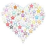 Colorful Heart Stars 3