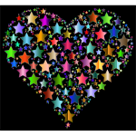 Colorful Heart Stars 9