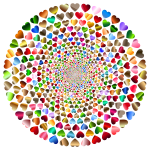 Colorful Hearts Vortex 12