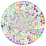 Colorful Hearts Vortex 6