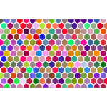 Colorful Hex Grid Pattern 3