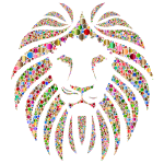 Colorful Lion Circles 4 No Background