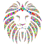 Colorful Lion Circles No Background