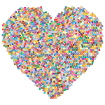 Colorful Mosaic Heart