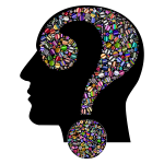 Colorful Question Head Circles 13