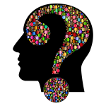 Colorful Question Head Circles 8