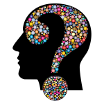 Colorful Question Head Circles 9