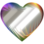 Colorful Refraction Heart 8