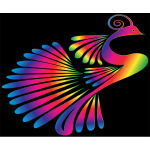 Colorful Stylized Peacock 16