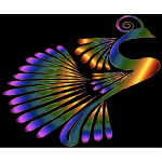 Colorful Stylized Peacock 5