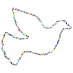 Colorful Trendy Peace Dove