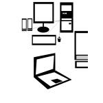 Computers vector image