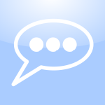 Mac conversation icon vector clip art