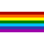 Rainbow flag vector